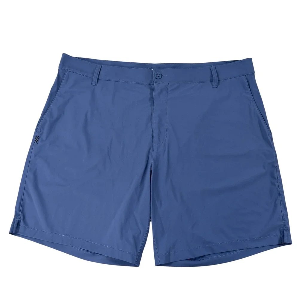 Rhone Resort Short Mens 38 Blue Technical Performance Stretch Golf Shorts 8